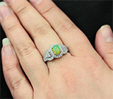 Серебряное кольцо с эфиопским solid опалом Серебро 925