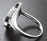 Серебряное кольцо с австралийским дублет опалом Серебро 925