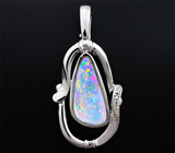 Серебряный кулон с эфиопским solid опалом Серебро 925