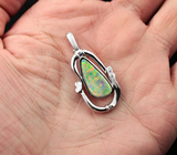 Серебряный кулон с эфиопским solid опалом Серебро 925