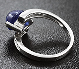 Элегантное серебряное кольцо с синим сапфиром Серебро 925