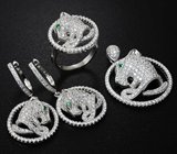 Замечательный серебряный комплект «Пантеры»