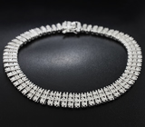Серебряный браслет с 50 бриллианатми Серебро 925