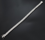 Серебряный браслет с 50 бриллианатми Серебро 925
