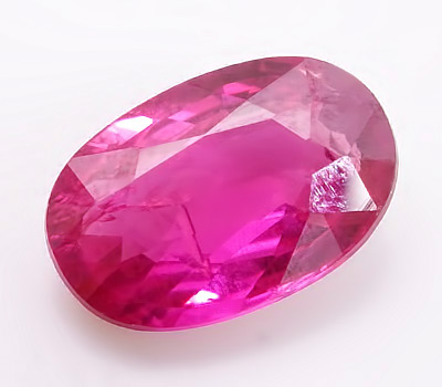 Пурпурно-красный сапфир (рубин) 0,45 карат