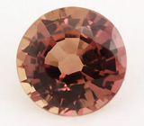 Кольцо с розово-оранжевым сапфиром и бриллиантами Золото