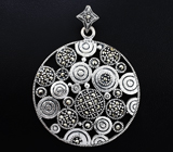 Оригинальный серебряный комплект с марказитами Серебро 925