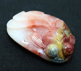 Миниатюра-подвеска «Золотая рыбка» из цельного агата 20,3 грамм 