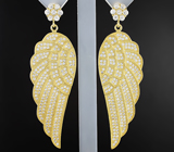Серебряные серьги «Крылья Ангела» Серебро 925