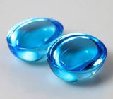 Пара топазов 14,4 карат 