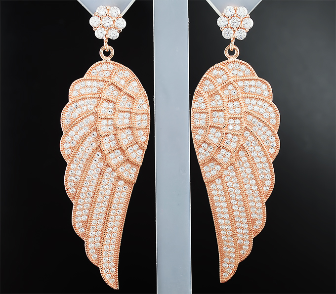 Серебряные серьги «Крылья Ангела»