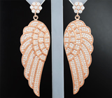 Серебряные серьги «Крылья Ангела» Серебро 925