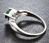 Элегантное серебряное кольцо с ограненным эфиопским черным опалом Серебро 925