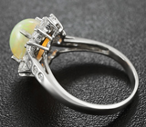 Изящное серебряное кольцо с эфиопским опалом Серебро 925