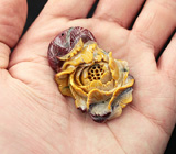 Миниатюра-подвеска «Цветок» из цельного мукаита 27,3 грамм 