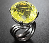 Серебряное кольцо с цитрином Серебро 925
