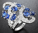 Замечательное серебряное кольцо с кианитами Серебро 925