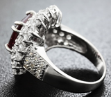 Замечательное серебряное кольцо с рубином Серебро 925