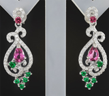 Изысканные серебряные серьги Серебро 925
