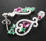 Изысканные серебряные серьги Серебро 925