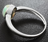 Серебряное кольцо c кристаллическим эфиопским опалом Серебро 925