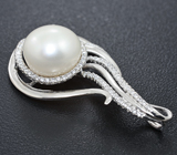 Замечательный серебряный комплект с жемчугом Серебро 925