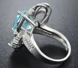 Изысканное серебряное кольцо с топазами и родолитами Серебро 925