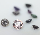 Набор из 9 гранатов со сменой цвета 2,06 карат 