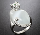 Скульптурное серебряное кольцо «Тигр» Серебро 925