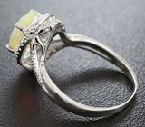 Серебряное кольцо с ограненным эфиопским опалом Серебро 925
