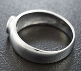 Стильное серебряное кольцо с превосходным полихромным сапфиром Серебро 925