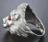 Серебряное кольцо «Лев» с сапфирами Серебро 925