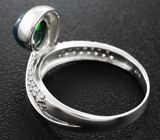 Прелестное серебряное кольцо с черным опалом Серебро 925