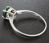 Изящное серебряное кольцо с черным опалом Серебро 925