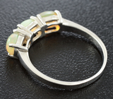 Изящное серебряное кольцо с эфиопскими опалами Серебро 925