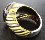 Серебряное кольцо со спессартином Серебро 925