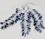 Комплект с иолитами Серебро 925