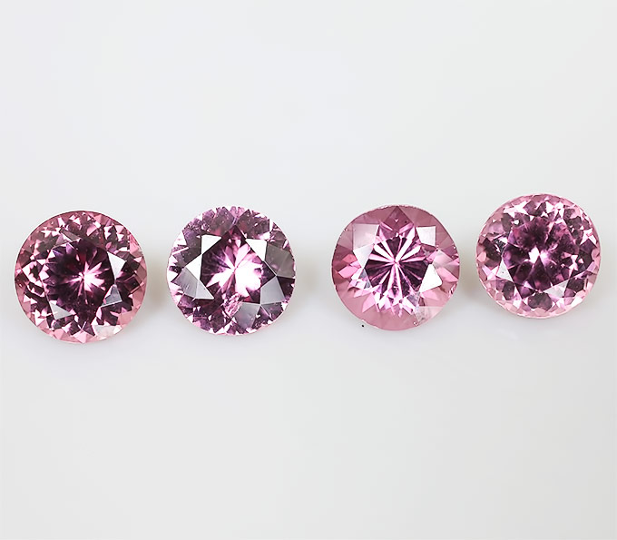 Набор из 4 малайя гранатов 3,97 карат