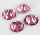 Набор из 4 малайя гранатов 3,97 карат 