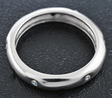 Элегантное серебряное кольцо с черными шпинелями Серебро 925