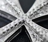 Крупный серебряный кулон-крест Серебро 925