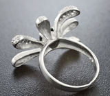 Чудесное серебряное кольцо с черным опалом Серебро 925