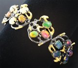 Серебряный браслет с эфиопскими опалами Серебро 925