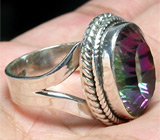 Кольцо с эффектным мистик - топазом Серебро 925