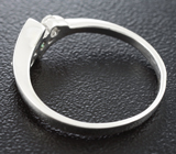 Изящное серебряное кольцо с полихромным сапфиром Серебро 925