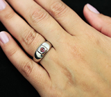 Стильное серебряное кольцо с мистическим кварцем Серебро 925