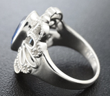 Ажурное серебряное кольцо с кианитом Серебро 925