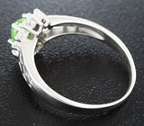 Изящное серебряное кольцо с демантоидом Серебро 925