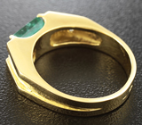 Золотой перстень с изумрудом 1,92 карат и бриллиантами Золото