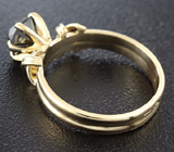 Кольцо с черным бриллиантом Золото